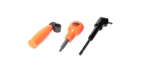 Отвертка с набором бит и угловым переходником JTC 3701 (90 град.)