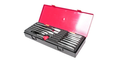 Набор выколоток и зубил с кернером JTC K8141 (14 предметов в кейсе)