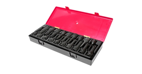 Набор головок торцевых ударных JTC K4191 (1/2", TORX, HEX, 19 предметов в кейсе)