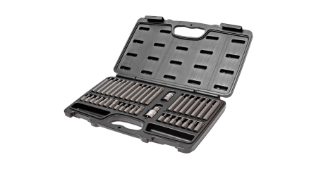 Набор бит SPLINE, TORX, HEX с держателем JTC 3965 (1/2