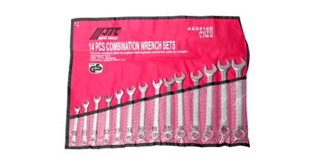 Набор ключей комбинированных в планшете JTC AE2414S (8-24 мм, 14 предметов)