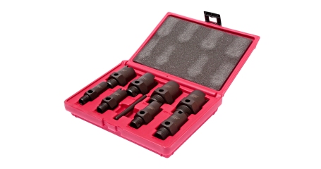 Набор инструментов для восстановления резьбы штуцеров систем кондиционирования 9пр. в кейсе JTC