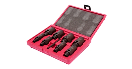 Набор инструментов для восстановления резьбы штуцеров систем кондиционирования 9пр. в кейсе JTC