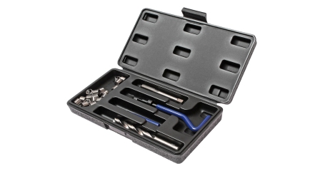 Набор инструментов для восстановления резьбы JTC 4791 (вставки М10х1,0, L=13,5 мм, 10 шт., 14 предметов)