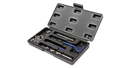 Набор инструментов для восстановления резьбы JTC 4791 (вставки М10х1,0, L=13,5 мм, 10 шт., 14 предметов)