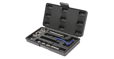 Набор инструментов для восстановления резьбы JTC 4783 (вставки М10х1,25, L=13,5 мм, 10шт., 14 предметов)