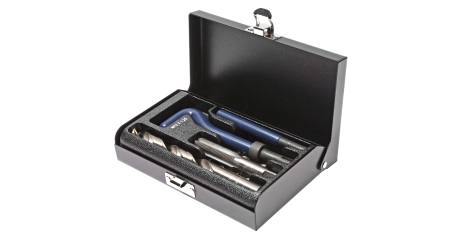 Набор инструментов для восстановления резьбы JTC 4785 (вставки М12х1,25, L=16,3 мм, 10 шт., 14 предметов)