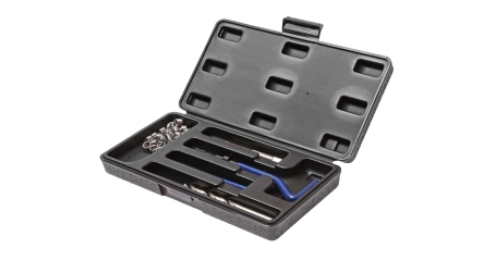 Набор инструментов для восстановления резьбы JTC 4788 (вставки М14х1,25, L=12,4 мм, 5 шт., 9 предметов)