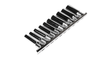 Набор головок торцевых 6-ти гранных глубоких JTC H410M (1/2", 10-24 мм, L=76 мм, 10 предметов)