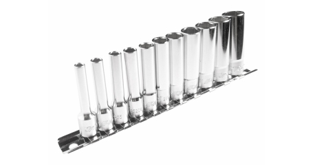 Набор головок торцевых 6-ти гранных глубоких JTC H211M (1/4