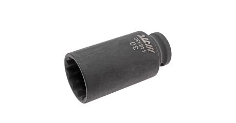 Головка торцевая 12-ти гранная ударная тонкостенная JTC 448330 (1/2", 30 мм, L=82 мм)