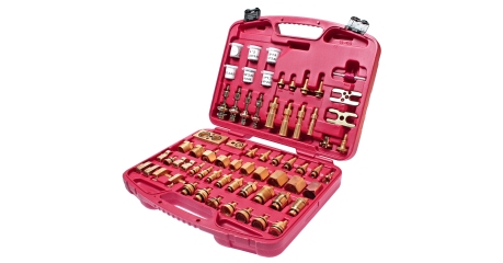 Набор адаптеров для тестирования автокондиционера JTC 4707 (в кейсе, европейские и американские автомоб.)