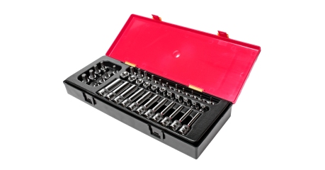 Набор головок торцевых JTC K3411 (3/8", TORX, HEX, 41 предмет в кейсе)