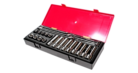 Набор инструментов TORX JTC K4241 (ключи E6-E24, головки E10-E24, 24 предмета в кейсе)