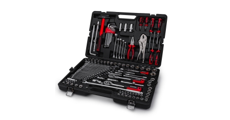 Набор ручных инструментов RUNTEC TECHNIC RT-HT142T (142 предмета), 1/2", 3/8", 1/4"