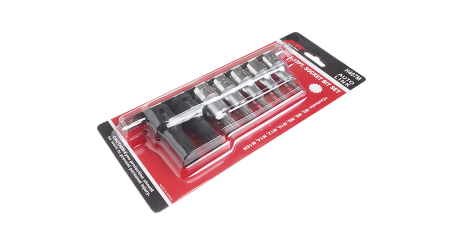 Набор бит-головок JTC H407M (1/2", SPLINE, M5-14, М16Н, 7 предметов)