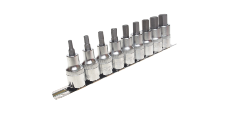 Набор бит-головок JTC H409H (1/2", HEX, H4-H14, 9 предметов)