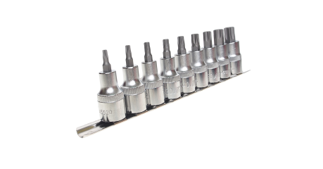 Набор бит-головок JTC H409T (1/2", TORX, T20-T60, 9 предметов)