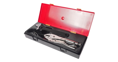 Набор инструментов JTC K5031 (10", ключ разводной, клещи переставные, клещи с фиксатором, 3 предмета в кейсе)