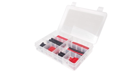 Трубка термоусадочная JTC 5919 (6 типоразмеров, длина 38-76 мм, 100 шт., набор в боксе)