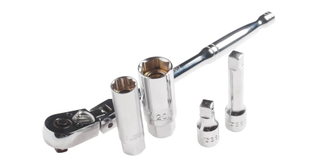 Набор головок торцевых магнитных для свечей зажигания JTC 3905 (трещотка, удлинитель, головка, 16 мм, 21 мм)