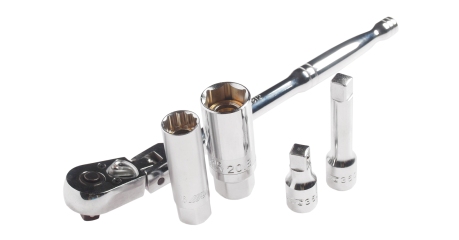 Набор головок торцевых магнитных для свечей зажигания JTC 3905 (трещотка, удлинитель, головка, 16 мм, 21 мм)