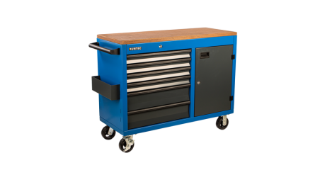 RUNTEC RTVIND-6B Тележка - верстак 1155*465 мм, 6 полочная Industrial синяя