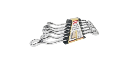 Набор ключей накидных 12-ти гранных JTC PR1012S (10-24 мм, 45 град., зеркальная полировка, 6 предметов)