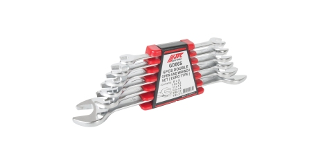 Набор ключей рожковых двухсторонних JTC GD06S (8-21 мм, 6 предметов в кейсе)