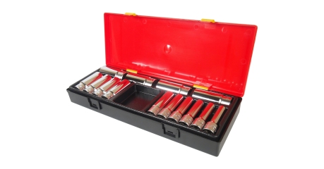 Набор головок торцевых 6-ти гранных глубоких JTC K4141 (1/2", 10-32 мм, 14 предметов в кейсе)