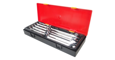 Набор ключей рожковых двухсторонних JTC K6103 (6-24 мм, 10 предметов в кейсе)