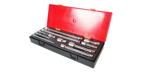 Набор удлинителей в кейсе JTC K1111 (1/4", 3/8", 1/2", 11 предметов)