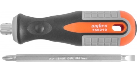 756210 Отвертка стержневая двусторонняя ROUND GRIP, РН2,SL6x100 мм