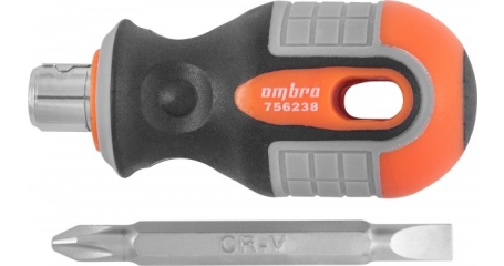 756238 Отвертка стержневая двусторонняя ROUND GRIP, РН2,SL6x38 мм