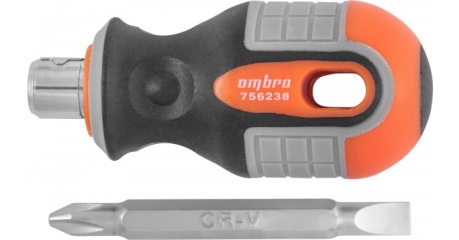 756238 Отвертка стержневая двусторонняя ROUND GRIP, РН2,SL6x38 мм