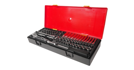 Набор головок комбинированный JTC K2731 (1/4", 73 предмета в кейсе)