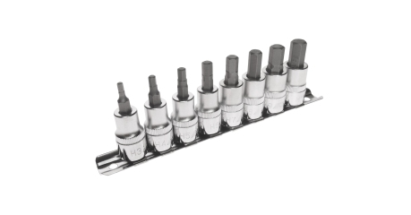 Набор бит-головок JTC H308H (3/8", HEX, H3-H10, 8 предметов)