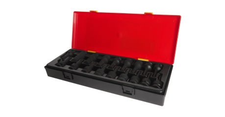 Набор головок торцевых ударных JTC K4181 (1/2", 60 мм, 18 предметов в кейсе)