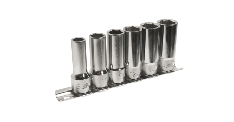 Набор головок торцевых 6-ти гранных средней глубины JTC H306M (3/8", 8-14 мм L=46 мм, 6 предметов)