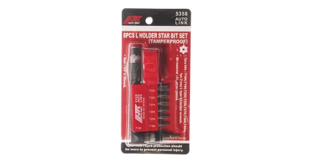 Набор бит с Г-образным держателем с отверстием JTC 5358 (1/4