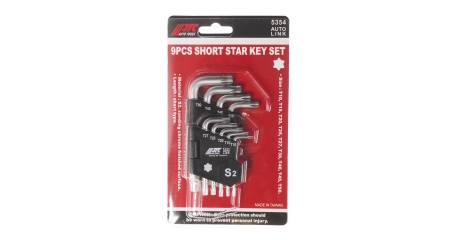 Набор ключей TORX T10-Т50 Г-образных JTC 5354 (9 предметов)