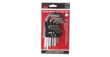 Набор ключей шестигранных Г-образных JTC 5350 (1,5-12 мм, 11 предметов)