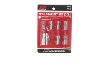 Набор бит JTC 5366 (1/2", TORX, Т25-55, 7 предметов)