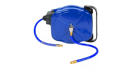 Шланг на автоматической катушке МАСТАК 681-08015HR, полиуретановый 8х12 мм, 15 м, резьба 1/4"