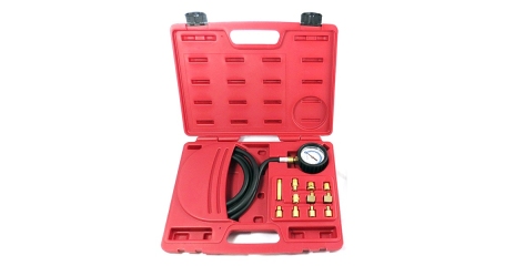 Манометр для измерения давления масла, 0-21 бар, комплект адаптеров МАСТАК 120-20012C