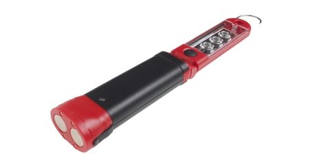 Лампа переносная аккумуляторная с изменяемым углом наклона  (45 град.,3 светодиода, 3 Вт)