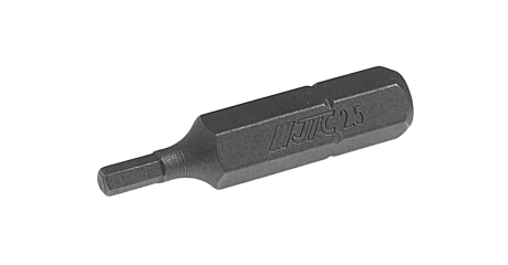 Бита HEX 6-ти гранная JTC 11530025 (H2,5х30 мм, 1/4" DR)