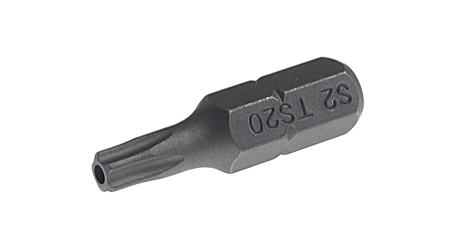 Бита TORX 5-ти гранная с отверстием JTC 1192520 (TS20Hх25 мм, 1/4