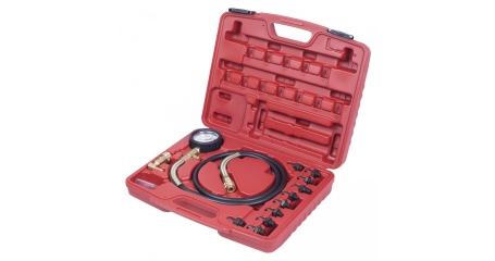 Манометр для измерения давления масла, 0-10 бар, комплект адаптеров МАСТАК 120-20010C