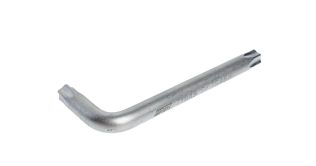 Ключ TORX Г-образный 5-гранный JTC 71945 (TS45H, L=82 мм)